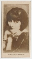 Stacia Napierkowska vintage Early 1930s Abdulla Cinema Stars Tobacco Card #42