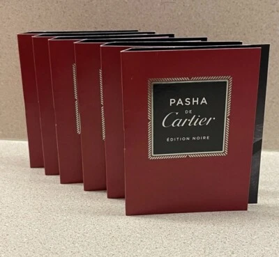 X6 Pasha de Cartier Edición Noir EDT Spray Muestra para Hombres 1,5 ml Foto 1 de 4