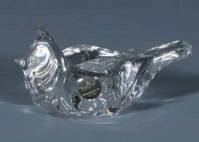ROSENTHAL BIRD CLEAR CRYSTAL Small Candle Holder 4" Signed - Image 1 of 4
