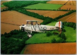 Postcard Hawker Tomtit Trainer Biplane Designed to Succeed Avro 504 - Picture 1 of 3