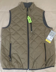 New W/Tag Free Country Trail Creek Puffer Quilted Vest Bark Brown Men’s Size Med - Picture 1 of 7