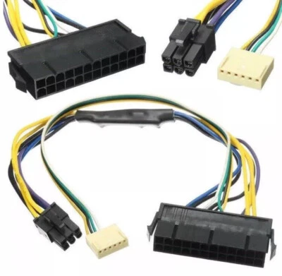 ATX 24 Pin to Motherboard 2 Port 6 Pin HP Z220 Z230 SFF Power Supply Cable 30cm - Image 1 of 4