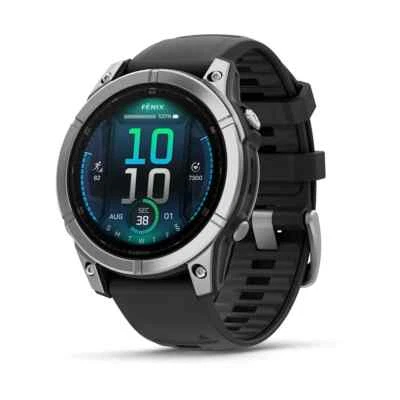 Garmin Fenix E - 47mm, AMOLED Black GPS Smart Watch By FedEx - Image 1 of 4