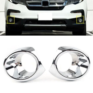 Per Honda Pilot 19-20 Cromo Fendinebbia Anteriore Luce Copertura Mascherina Decorazione - Foto 1 di 9