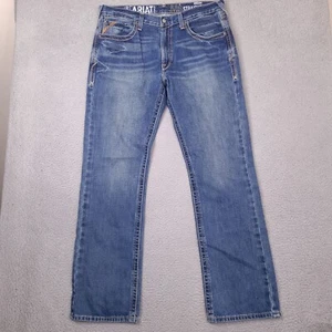 Ariat M5 Jeans Herren 39x35,5 Blau Slim Straight Leg Medium Wash Denim Workwear - Bild 1 von 19