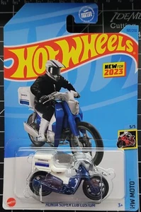 2023 Hot Wheels/Mattel HW Moto Blue/White Motorcycle #5/5 - Picture 1 of 1