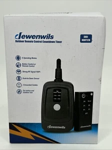 DEWENWILS Control Remoto Exterior Cuenta Regresiva Temporizador Tomas Enchufe con Control Remoto 100' - Imagen 1 de 5