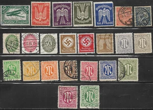 Germany, 24 different,  between #C2 & #3N16, Issued 1919-1946, CV = $29.85 - Picture 1 of 1