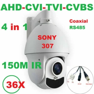 SONY307 36X Zoom 1080P AHD PTZ Speed Dome Camera Support CVI/TVI/CVBS 80m IR - Picture 1 of 6