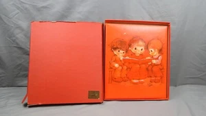 Vintage 1972 Hallmark Fotoalbum Orange Mary Hamilton Precious Moments Cover - Bild 1 von 23