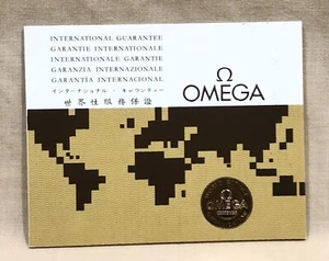 Folleto de garantía de certificado OMEGA vintage década de 1970 Speedmaster Seamaster fabricante de equipos originales/ - Imagen 1 de 7