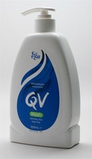 QV Gentle Wash 500ml Pump Bottle Effectively Manage Dry,Itchy Skin,Eczema