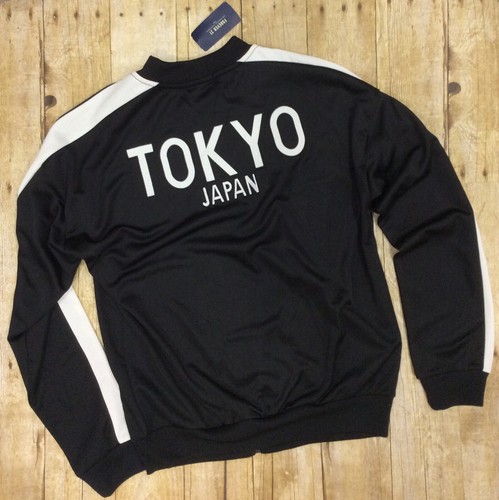 OFF WHITE Giacca leggera Forever 21 TOKYO JAPAN nera e panna ~taglia S ~nuova con etichette