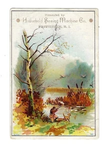 c1890 Victorian Trade Card, Household Sewing Machine, Heminway & Gardner - Picture 1 of 2