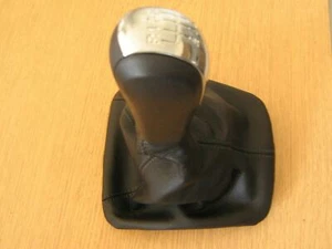 Pomo Palanca + Funda Cuero 6 Velocidades para Octavia 2 II mk2 2004-2011 RS - Imagen 1 de 2