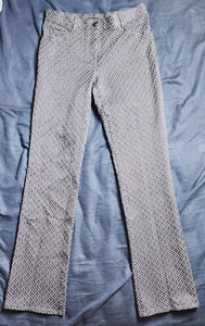 Elie Tahari Women's Pants Color Blue Geometric Design Size 6 - Picture 1 of 17