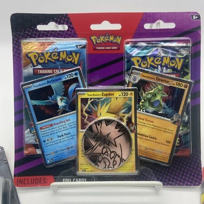 JCC Pokémon Equipo Cohete Blister Pack Articuno Zapdos Tyranitar Foto 1 de 2