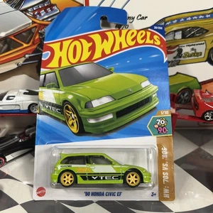 Hot wheels Honda Civic EF CUSTOM Yellow Wheels Real Riders Lime Pearl - Bild 1 von 20