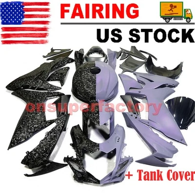 ABS Fairing Kit Purple Gray&Forged Carbon Fiber For Suzuki GSXR600/750 2011-2026 Foto 1 de 4