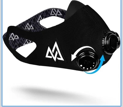 Máscara de Entrenamiento Elevation 2.0 Blackout, Mediana 150-240lbs Flujo de Giro Sin Usar 36 Lvls Foto 1 de 4