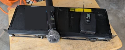Dual Shure ULXP4 M1 Wireless Mic System - Image 1 of 4
