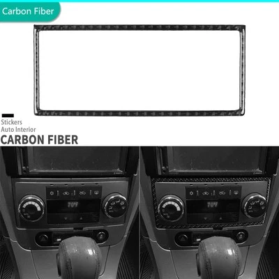 Marco de panel climático de aire acondicionado consola de fibra de carbono real para Chevrolet Malibu 2008-2012 Foto 1 de 4
