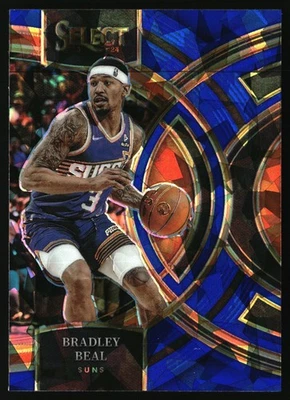 2023-24 Panini Select - Premier Level Bradley Beal #154 Blue Cracked Ice Prizm - Image 1 of 2