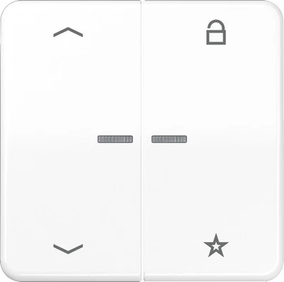 Jung eNet Funk-Steuertaste FM CD 1701 P WW intelligent FMCD1701PWW eNet - Bild 1 von 4