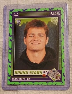 Drake Maye 2024 Panini Score-A-Treat Green/BATS Rookie Card #17 RC Rising Star - Picture 1 of 6