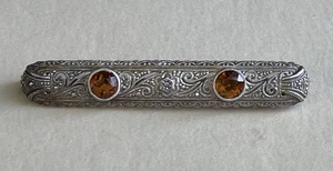 Art Déco Brosche mit Rauchquarz (AT 633) - Bild 1 von 4