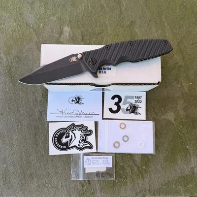 Hinderer Eklipse 3.5 Arpón Spanto Batalla Negro/Batalla Negro Escala Ti! Foto 1 de 4