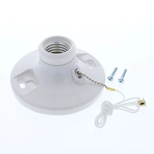 Pass & Seymour 280-WH Medium Base 250W 250V Lampholder Light Socket Pull Chain - Picture 1 of 6