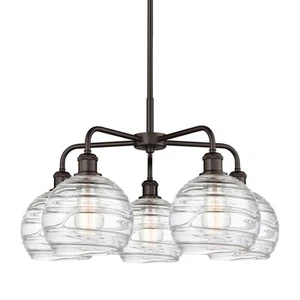 Innovations Lighting 516-5CR-16-26 Athens Deco Swirl Chandelier - Oil Rubbed - Picture 1 of 12