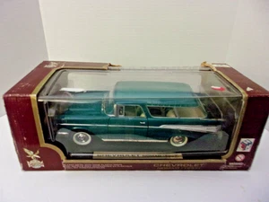 Road Legends Diecast 1957 Green White Chevy Nomad 1:18 Scale Yat Ming - Picture 1 of 17