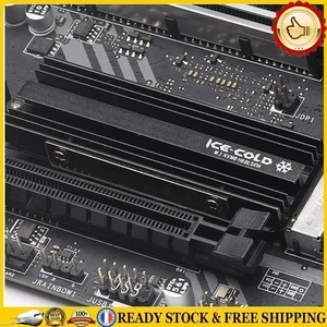 M.2 NGFF NVME 2280 SSD Heatsink Cooling Cooler Radiator for PS5 Desktop PC -NE2 - Afbeelding 1 van 11