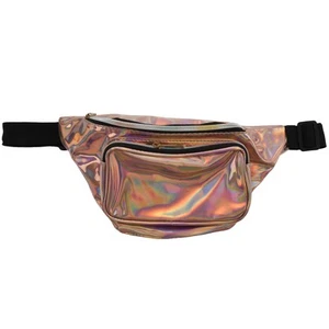 Marsupio donna ologramma moda lucido neon fanny pack punk riflettente2736 - Foto 1 di 9