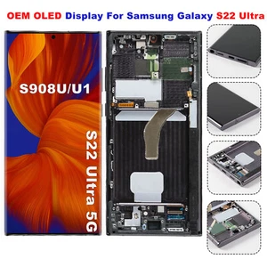 OEM OLED pour Samsung Galaxy S22 Ultra S908U écran écran remplacement numériseur - Photo 1 sur 9