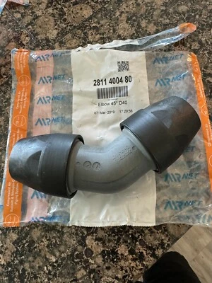 AIRNET 2811400480PF 45deg Elbow  1-1/2" / 40MM X  1 1/2 Compression Fitting - Image 1 of 2