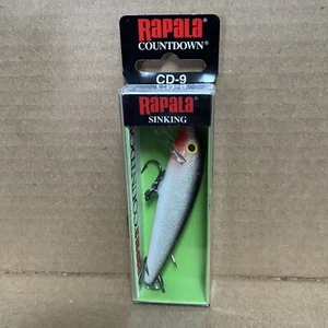 Rapala Countdown Slow Sinking CD-9 Silver 7’-10’ Fishing Lure New With Box - Picture 1 of 3