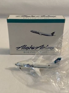 Schabak Schuco 1:600 ALASKA AIRLINES BOEING 737-400 JET NEW - Picture 1 of 5