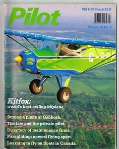 Pilot Magazin Juli 1991 Denney Aerocraft Kitfox - Bild 1 von 3