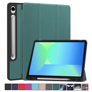 For Samsung Galaxy Tab Tablet Folio Leather Magnetic Smart Pen Holder Case Cover - Picture 1 of 129