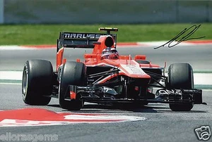 Formula One F1 Driver Max Chilton Hand Signed Photo 12x8" AG - Picture 1 of 1