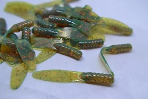 JASONS CRAPPIE FLOPPERS 2" 30 PACK CRAPPIE LURES JIGS   CHANGEABLE MOTOR OIL RED - Picture 1 of 1