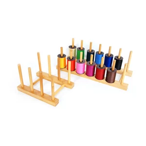 Leather Craft Wooden Stand Holder for Sewing threads Diy Holding Storage Tool - Picture 1 of 12