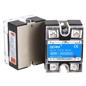MGR-1 DD220D10/D25/D40-D100 DC 3-32V to DC5-220V Solid State Relay w/Clear Cover - Picture 1 of 11