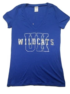 Victorias Secret PINK Kentucky UK Wildcats Sequin Bling 5th & Ocean Small Shirt  - Picture 1 of 12