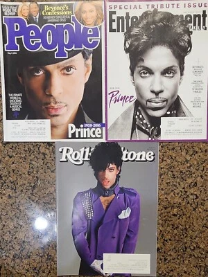 PRINCE Magazine LOT Entertainment Weekly, Rolling Stone & People  Tribute Issues - Image 1 of 4