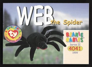 TY Beanie Babys Sammelkarte 4041 Web The Spider Series II 1999 - Bild 1 von 2