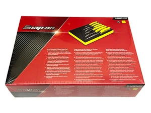 Snap On Tools NEW PL600ES1FHV Hi-Viz 6pc Essential Pliers / Cutters Foam Set USA - Picture 1 of 8